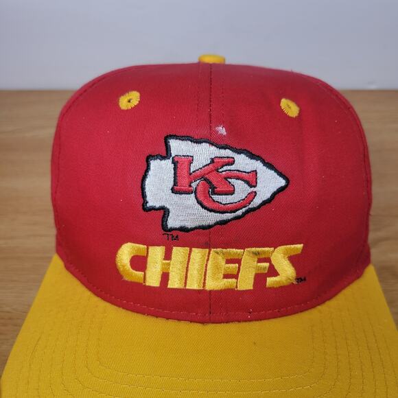 Kansas City Chiefs Montana Hat Cap Snapback 90s NFL Made In China Eastport Retro - Picture 13 of 16